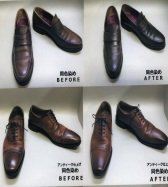 紳士靴の染め替え